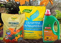 Осенние удобрения для подкормки сада и огорода.