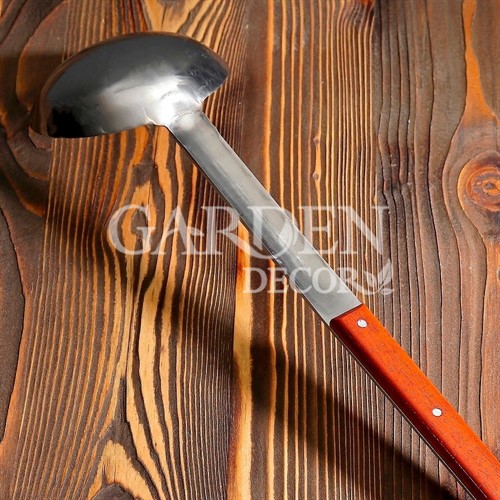 Поварешка для казана узбекская 64см с дер.ручкой - фото 41876