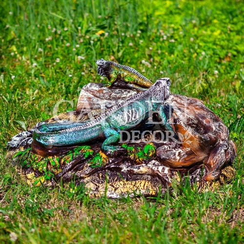 Крышка люка Игуана на бревне F07422 - фото 43009