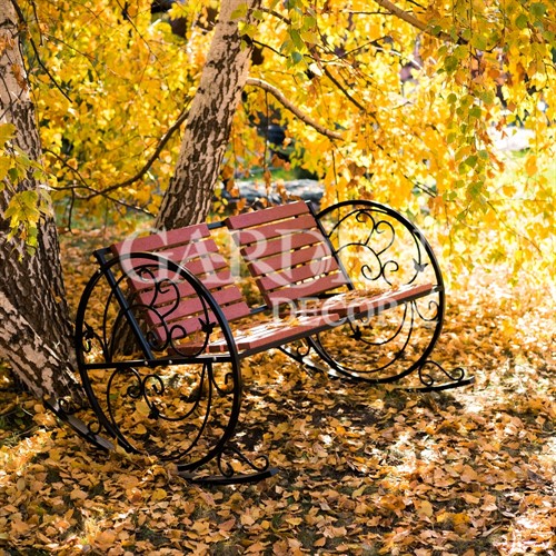 Кресло качалка кованая с деревом Бабочка 881-40R - фото 53408