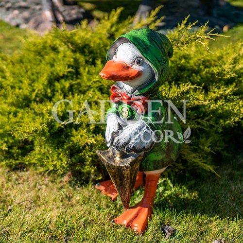 Фигура Утенок с зонтом сбоку F08990-Gr - фото 59166