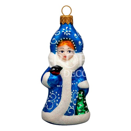 Игрушка ёлочная Снегурочка 11см - фото 85005