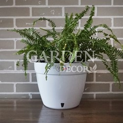 Горшок Асти 15л белый-черный