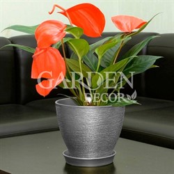 Горшок КСЕНИЯ 8 30л серебро
