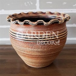 Горшок ЧУГУНОК Кантри корич. 23см