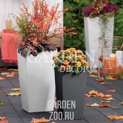 Горшок ФИНЕЗИЯ 31*31*60см антрацит с вкладышем