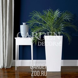 Горшок ФИНЕЗИЯ 31*31*60см белый с вкладышем