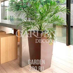 Горшок ФИНЕЗИЯ 31*31*60см жемчужно-коричн с вклад