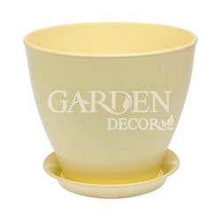 Горшок КСЕНИЯ 8 30л глянец молочный