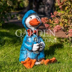 Фигура декоративная Утёнок в плаще высота 53см F08976-Bl