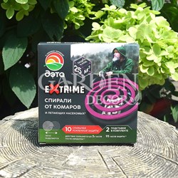 ДЭТА Спираль от комаров 10шт (2 подставки)