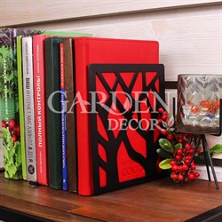 Подставка для книг на полке Деревья металл чёрный 705-002B