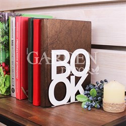 Ограничитель для книжной полки Бук металл белый 705-005W