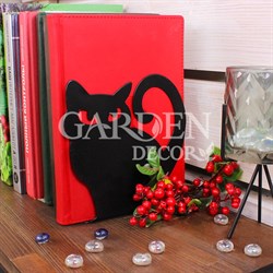 Опора для книг на полке Киса металл чёрный 705-007B