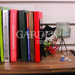 Держатель на полке для книг Кот выглядывает металлический 705-011B