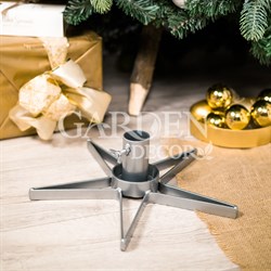 Подставка для ели серая металлическая Звезда 200-32Gray