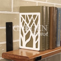 Держатель для книг на полке металл чёрный 705-008W