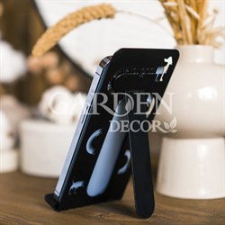 Подставка под телефон и смартфон настольная металлическая черная 720-203B