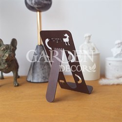 Подставка под телефон и смартфон настольная металлическая коричневая 720-203Br