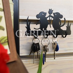 Ключница на стену в прихожую Мышата 701-003B