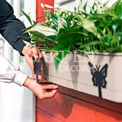 Кронштейны для балконного ящика 2шт Бабочки металл 203-010B