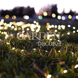 Гирлянда Нить Роса 1м 10 LED тёплое белое свечение