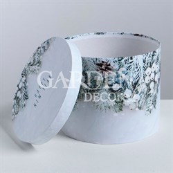 Коробка круглая Зимняя сказка 15х18см