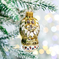 Игрушка ёлочная Лев стекло
