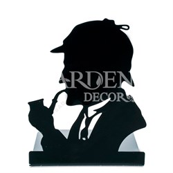 Ограничитель для книг Шерлок Холмс чёрный металл 705-042B