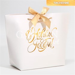 Пакет подарочный White Snow 28х20х9см