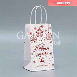Пакет крафт Яркие краски 12х21х9см