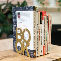 Ограничитель для книжной полки Бук металл золото 705-005G