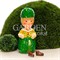 Фигура декоративная Гном Огурчик для сада высота 41см U08993 - фото 53757