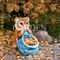 Кашпо Тигренок маленький с мешком U08991 - фото 54025