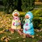 Фигура садовая Утёнок в жёлтом плаще высота 53см F08976-Y - фото 59253