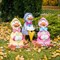 Фигура декоративная Утёнок в розовом плаще высота 53см F08976-P - фото 59281