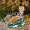Кашпо Тигренок в комбинезоне с тачкой U09002 - фото 61306