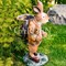 Фигура Заяц коричневый с корзиной на спине для растений F01042-Br - фото 64110