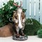 Фигура Заяц с корзиной на спине для растений полистоун F01042-Gray - фото 64115