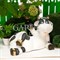 Фигура садовая Корова лежит чёрно-белая длина 40 см F08692 - фото 66700