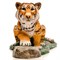 Фигура садовая Тигренок на камне стеклопластик U08923 - фото 67073