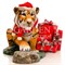 Фигура садовая Тигренок на камне стеклопластик U08923 - фото 67075