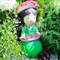 Фигура декоративная Гном Бегония высота 41см U09068 - фото 67733