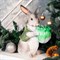 Фигура садовая Заяц с капустой серый кашпо U09093-Gray - фото 69740