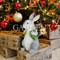 Фигура для сада Зайчик с рюкзачком серый U09092-Gray - фото 70099