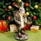 Фигура Заяц с корзиной на спине для растений полистоун F01042-Gray - фото 70125