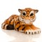 Фигура Тигренок лежит стеклопластик U08924 - фото 75299
