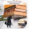 Полка скрытая настенная для книг чёрная Черепаха металл 705-050B - фото 77576