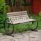 Лавка декоративная для сада и дачи с деревом длина 126см 892-16R - фото 79079