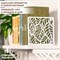 Ограничитель для книг на полке Листья металл белый 705-001W - фото 79514